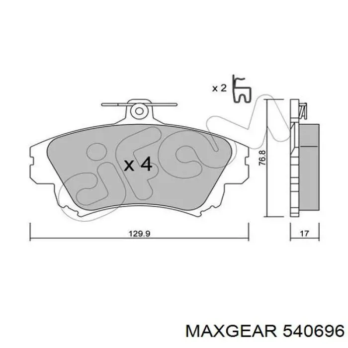 540696 Maxgear натягувач приводного ременя