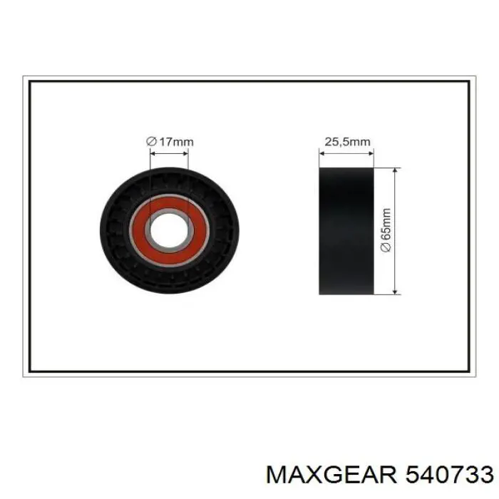 Купити 540733 Maxgear Натягувач приводного ременя