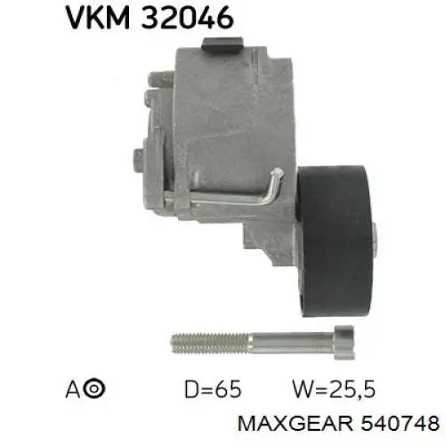 Купити 540748 Maxgear Натягувач приводного ременя