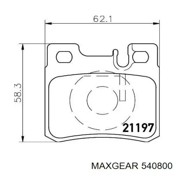 Натягувач приводного ременя 540800 Maxgear