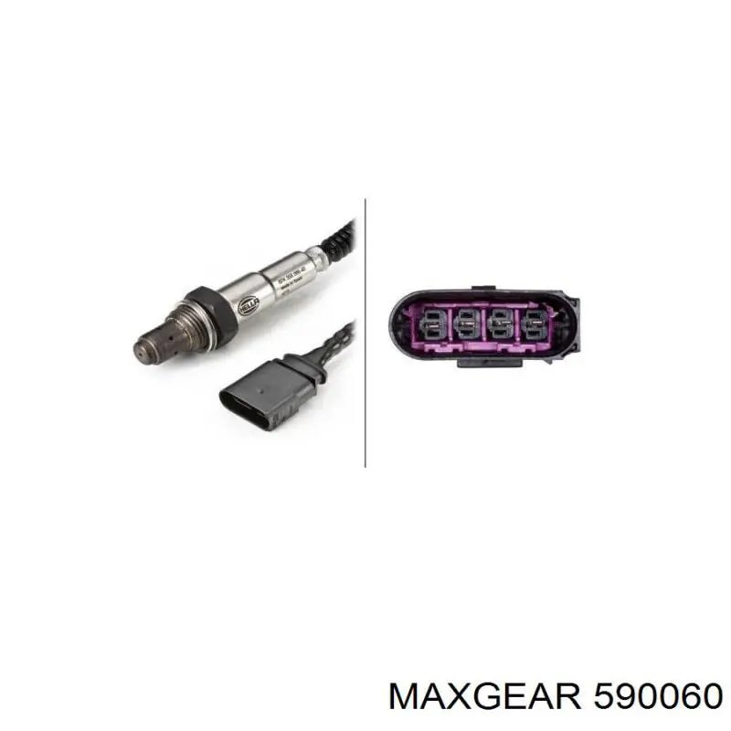 590060 Maxgear лямбда-зонд, датчик кисню після каталізатора