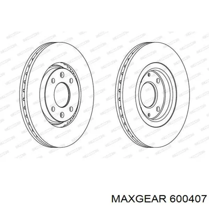 600407 Maxgear Пружина підвіски задня