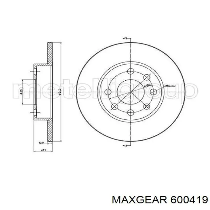 Пружина задня Maxgear 600419 ціна, від 36.56 USD