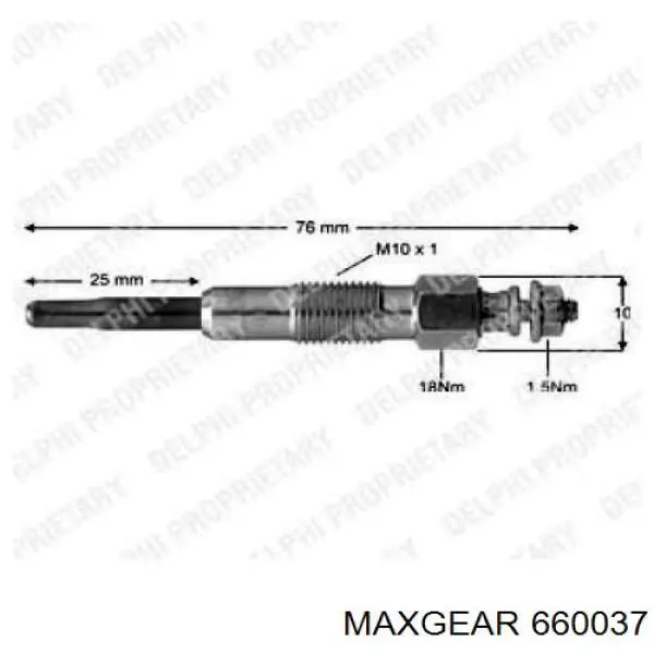 Свічки запалювання Maxgear 660037