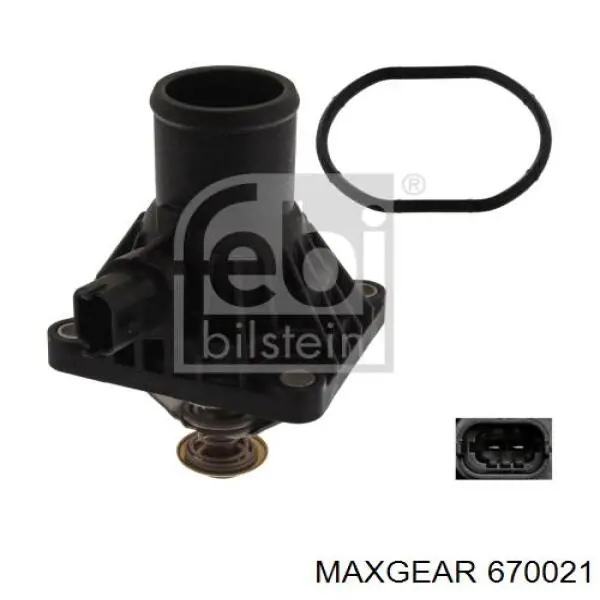 Купити 670021 Maxgear Термостат в корпусі