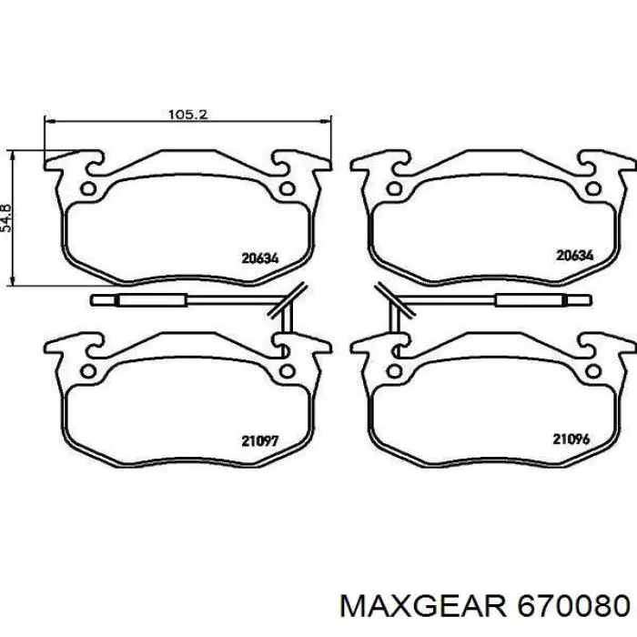 Купити 670080 Maxgear Термостат в корпусі