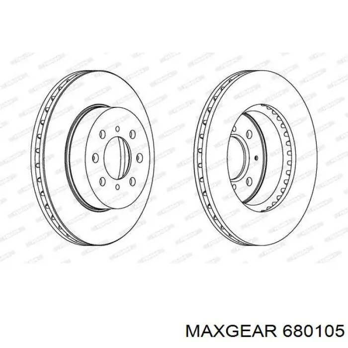 Шланг/патрубок интеркуллера 680105 Maxgear