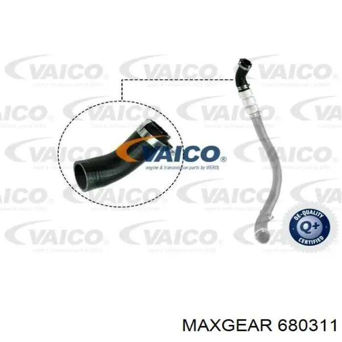 Купити 680311 Maxgear Шланг/патрубок интеркуллера