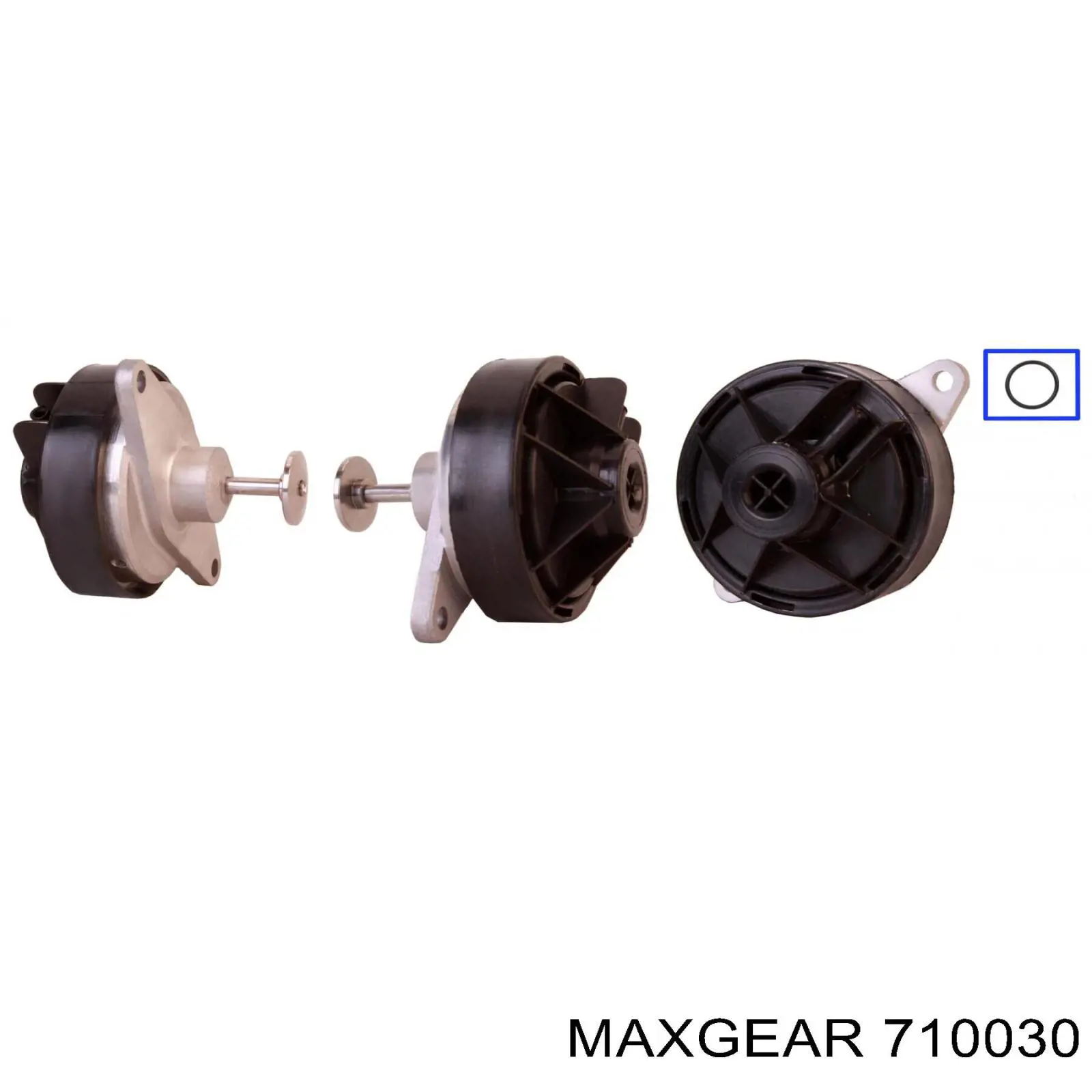 710030 Maxgear електровентилятор охолодження в зборі (двигун + крильчатка, лівий)