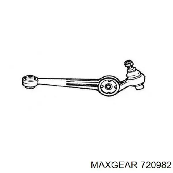 Купити 720982 Maxgear Лівий важіль передній нижній підвіски