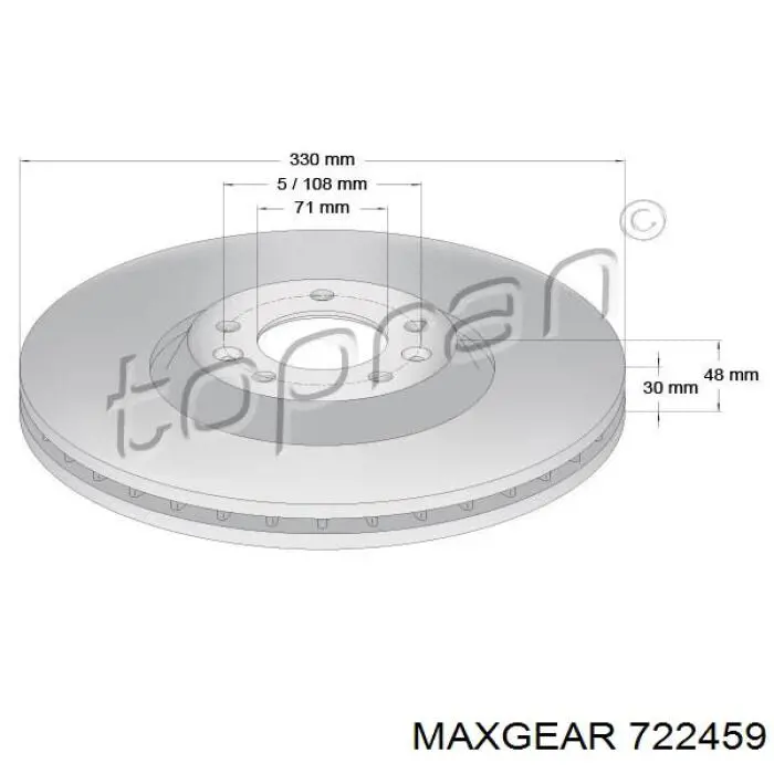 722459 Maxgear Стійки і важелі підвіски