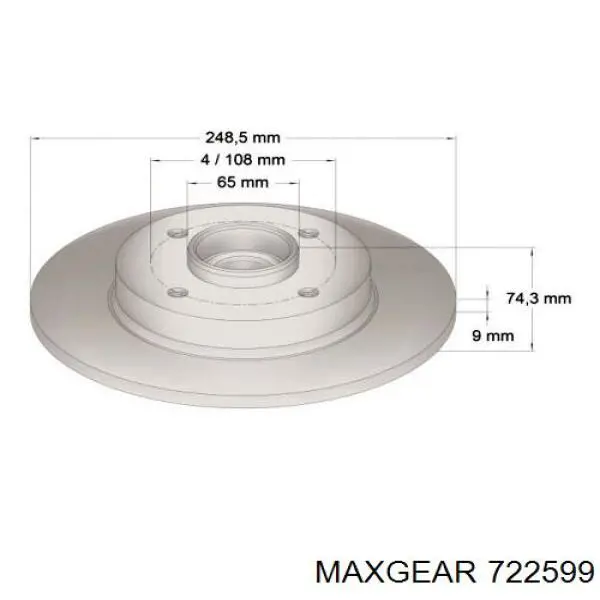 Важіль задньої підвіски поперечний, лівий Maxgear 722599 ціна, від 30.72 USD