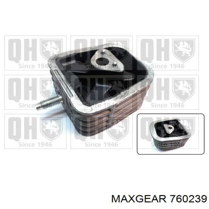 Подушка (опора) двигуна ліва/права 760239 Maxgear