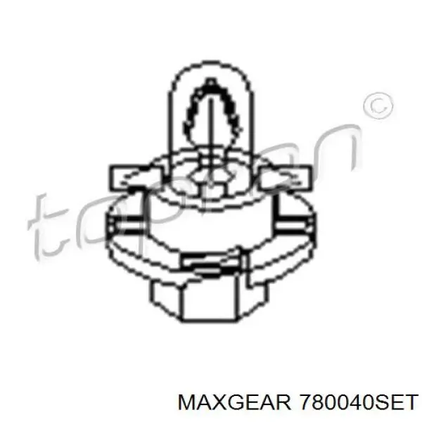 780040SET Maxgear лампочка щитка / панелі приладів