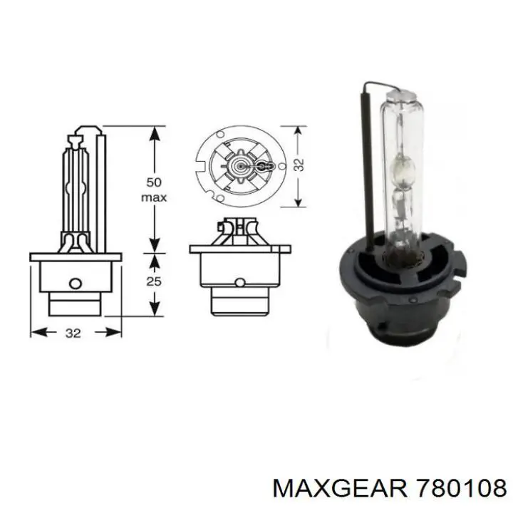 Лампочка ксеноновая 780108 Maxgear