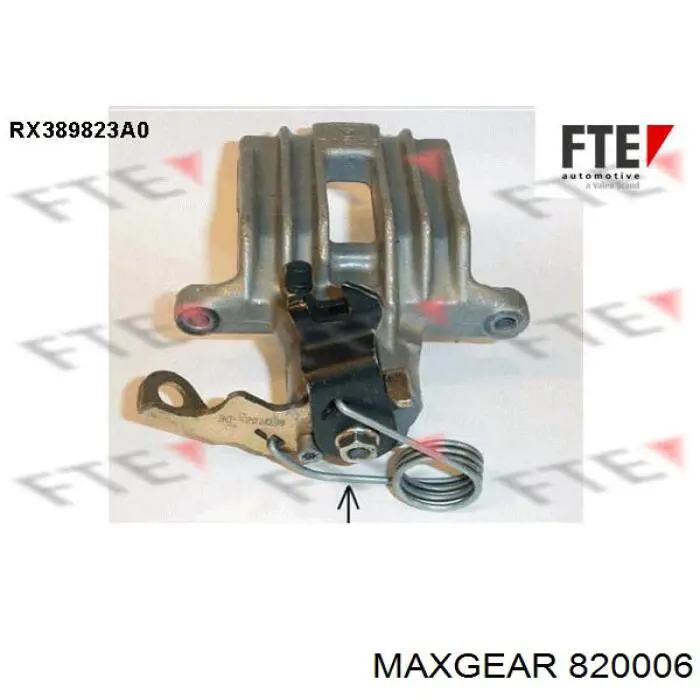 820006 Maxgear Супорт гальмівний задній правий