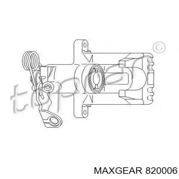 Супорт задній правий 820006 Maxgear