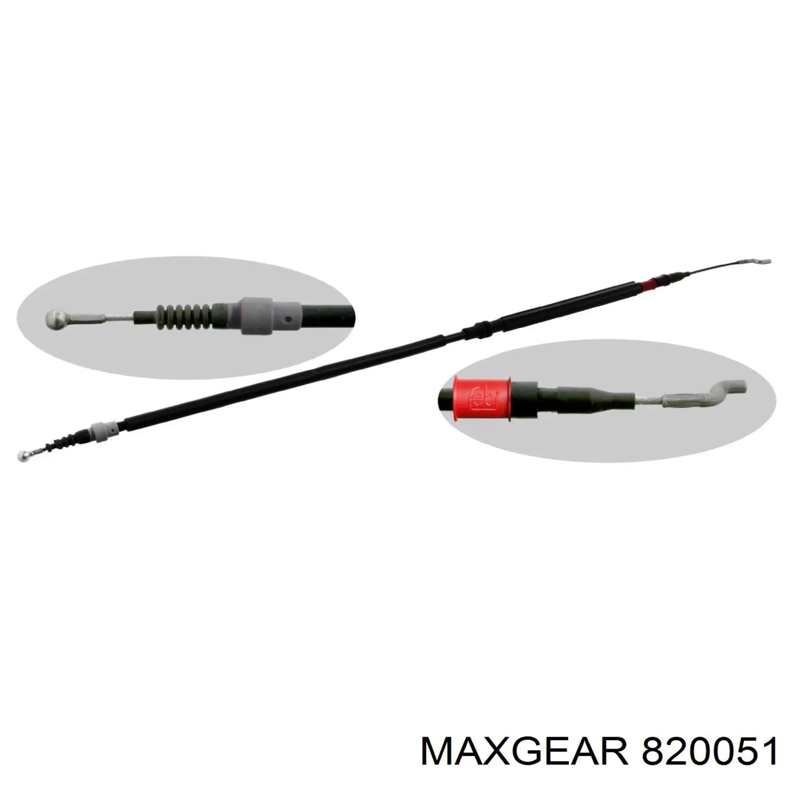 Задній гальмівний супорт лівий Maxgear 820051