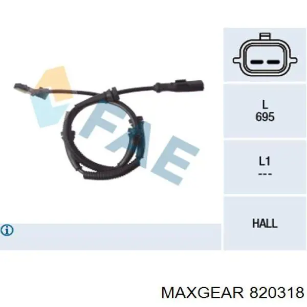 Супорт гальмівний передній правий 820318 Maxgear