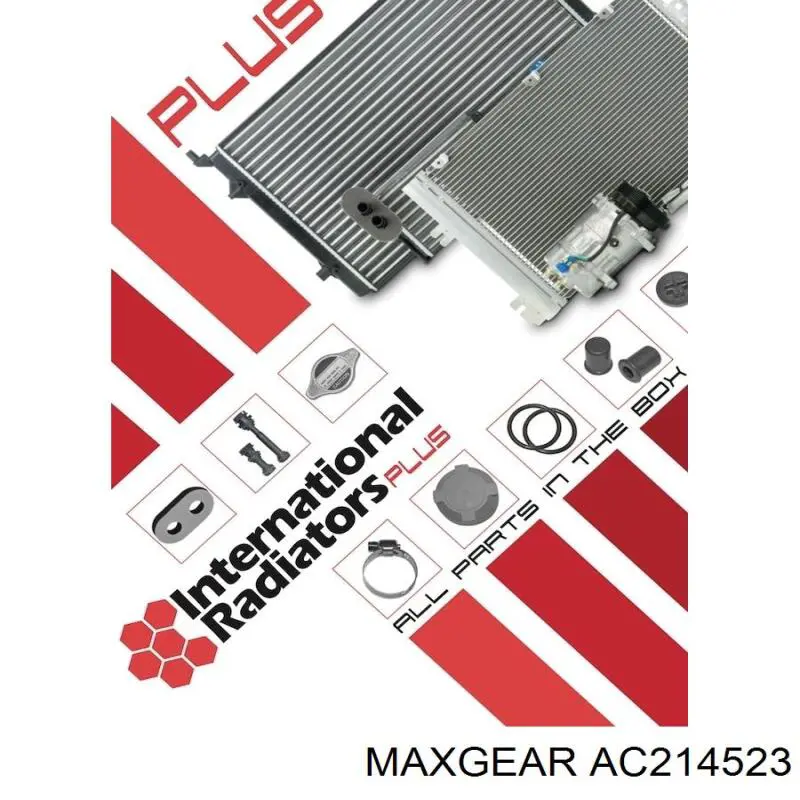 Радіатор охолодження двигуна AC214523 Maxgear