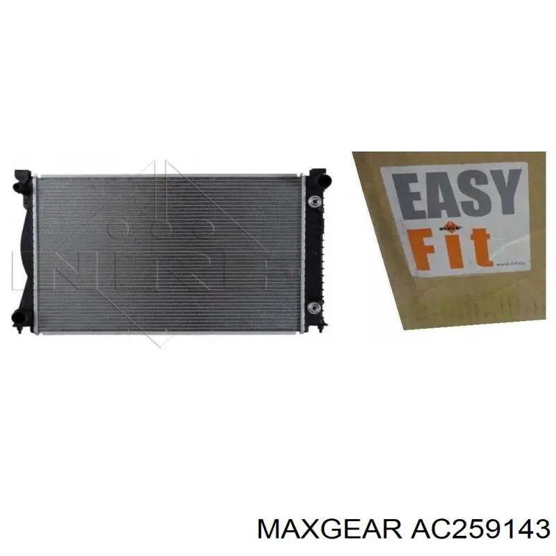 Радіатор охолодження двигуна AC259143 Maxgear