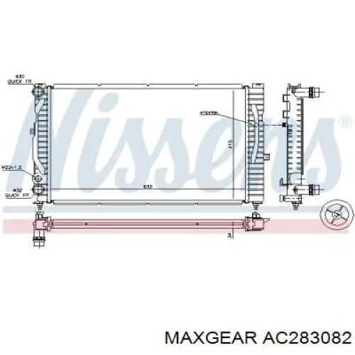 Радіатор AC283082 Maxgear