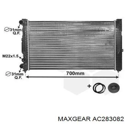 Радіатор основний Maxgear AC283082 ціна, від 45.28 USD