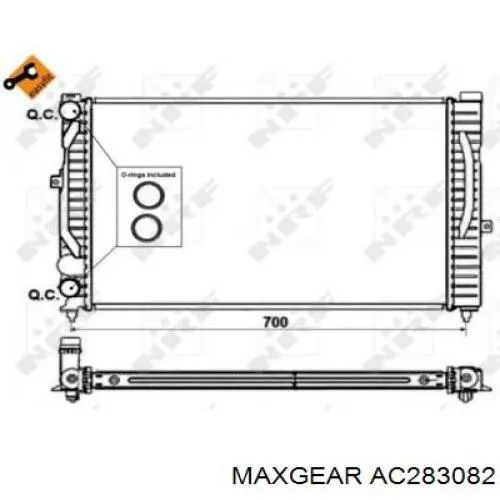 Радіатор основний Maxgear AC283082 ціна, від 45.28 USD
