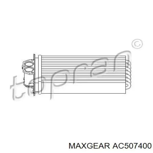 Радіатор пічки (обігрівача) AC507400 Maxgear