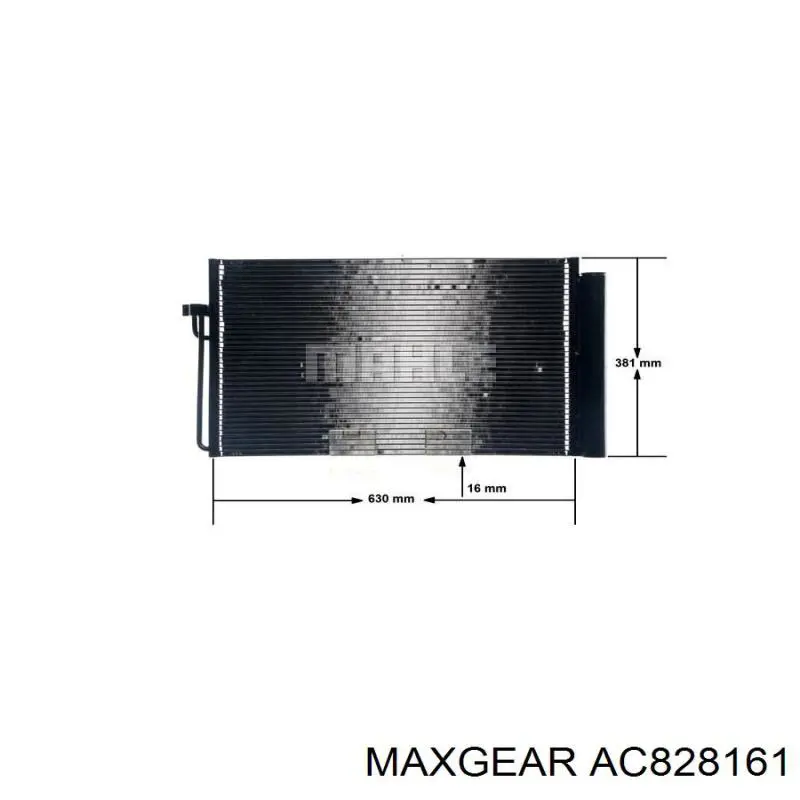Конденсатор кондиціонера Maxgear AC828161 ціна, від 61.25 USD