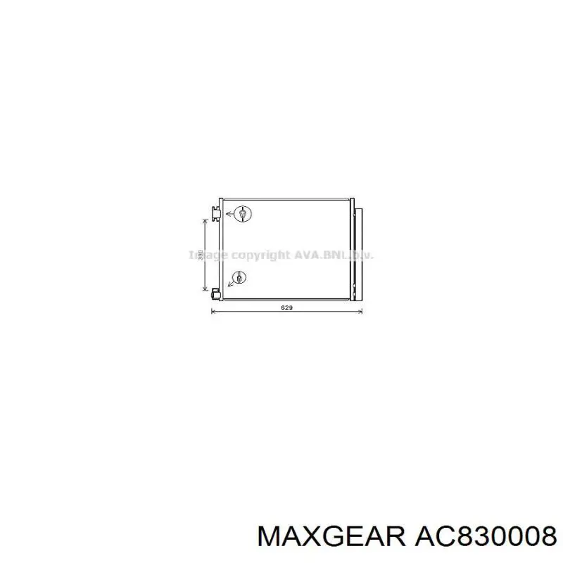 Конденсатор кондиціонера Maxgear AC830008 ціна, від 63.34 USD