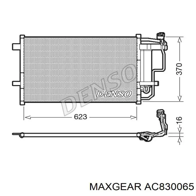 Конденсатор кондиціонера Maxgear AC830065 ціна, від 78.74 USD