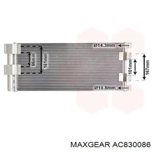 Конденсатор кондиціонера Maxgear AC830086 ціна, від 69.68 USD