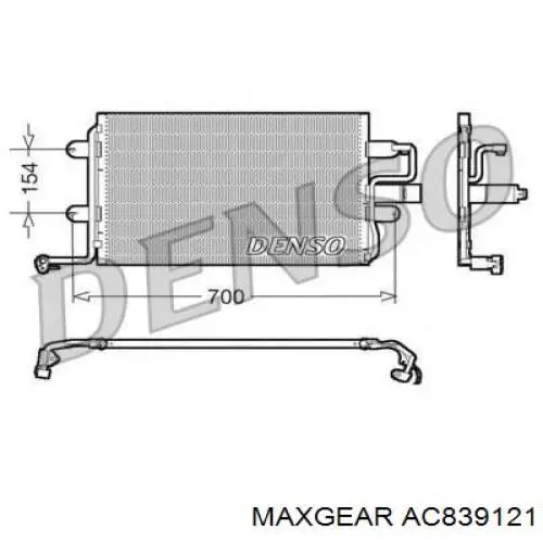 Конденсатор кондиціонера Maxgear AC839121 ціна, від 52.73 USD