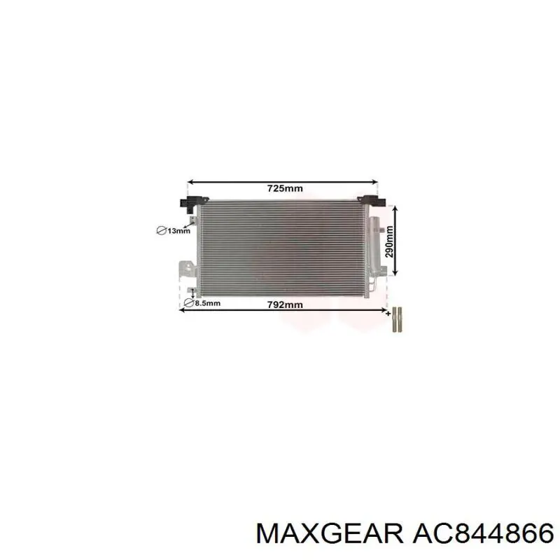 Конденсатор кондиціонера Maxgear AC844866 ціна, від 64.52 USD