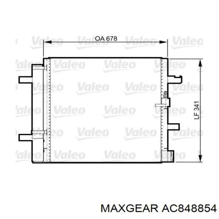 Конденсатор кондиціонера Maxgear AC848854 ціна, від 61.30 USD