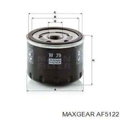 AF5122 Maxgear Повітряний фільтр двигуна