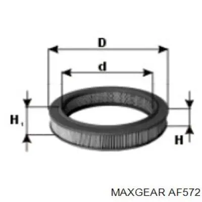 Повітряний фільтр AF572 Maxgear