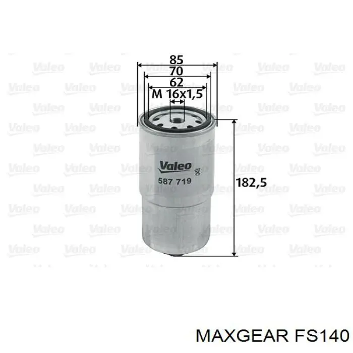 FS140 Maxgear датчик потоку (витрати повітря, витратомір MAF - (Mass Airflow))