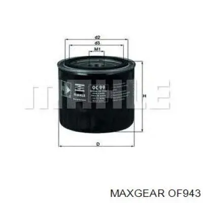 OF943 Maxgear Фільтр масла