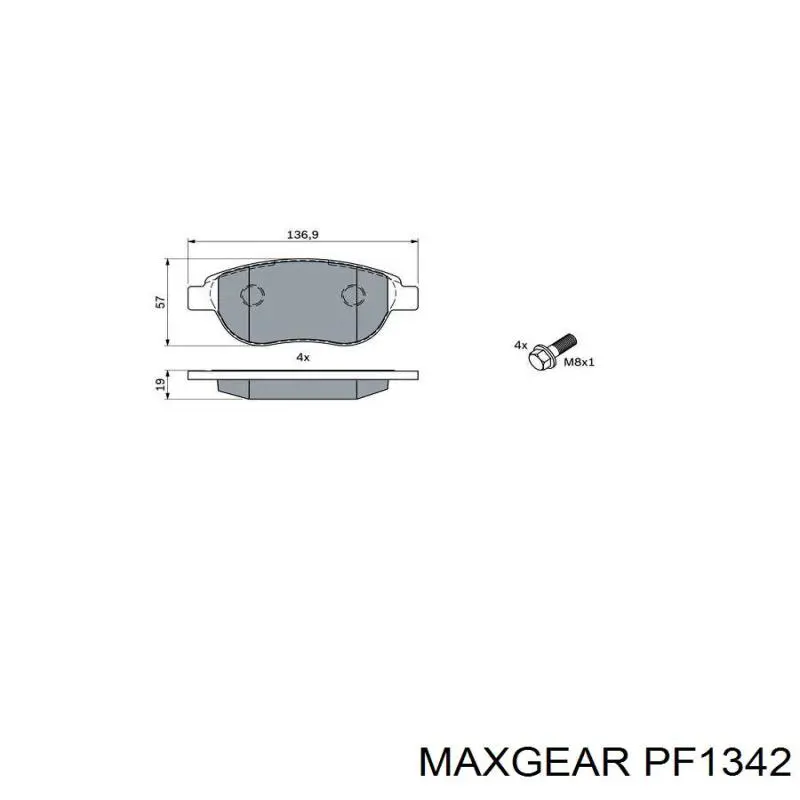 Паливний фільтр PF1342 Maxgear
