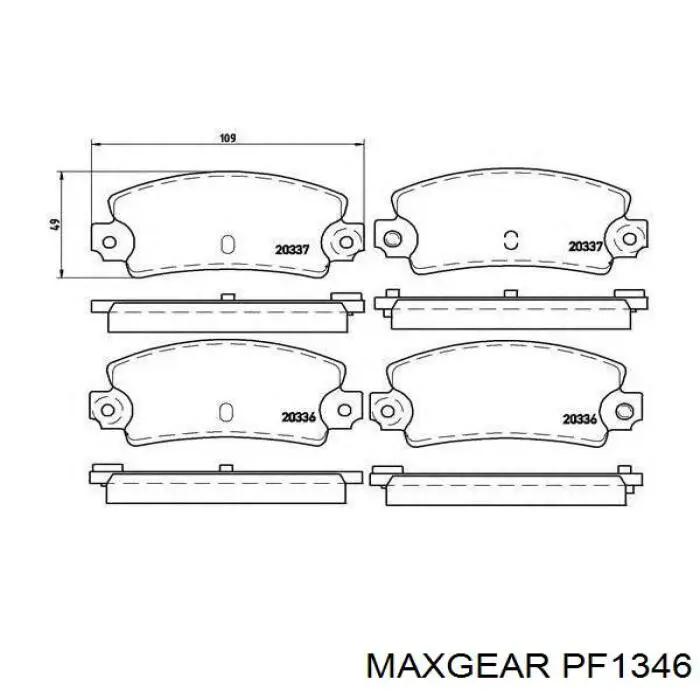 Паливний фільтр PF1346 Maxgear