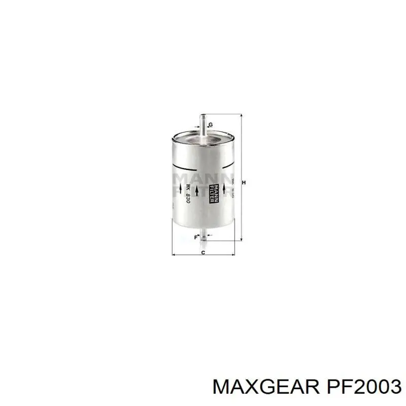 PF2003 Maxgear фільтр паливний