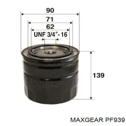 PF939 Maxgear фільтр паливний
