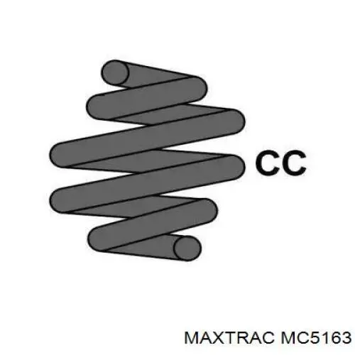 MC5163 Maxtrac Пружина амортизатора передняя