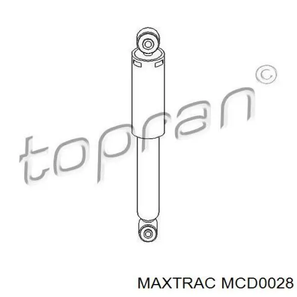 Амортизатор задній Maxtrac MCD0028 ціна, від 26.36 USD