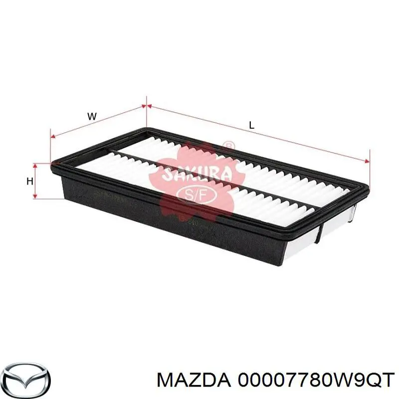 Масло трансмісії 00007780W9QT Mazda