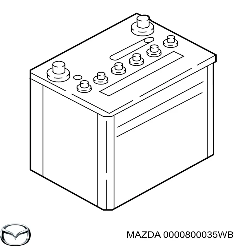 Акумуляторна батарея, АКБ 0000800035WB Mazda
