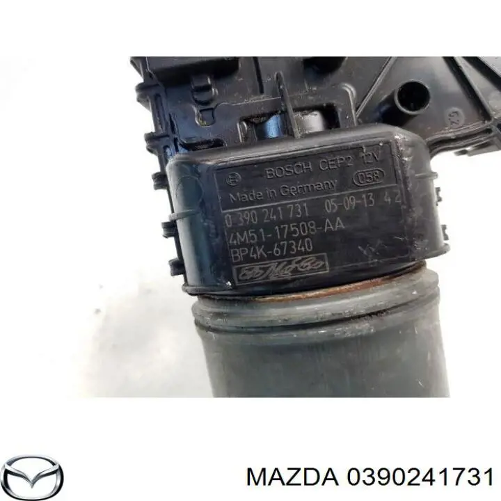 Двигун склоочисника лобового скла (трапеції) 0390241731 Mazda