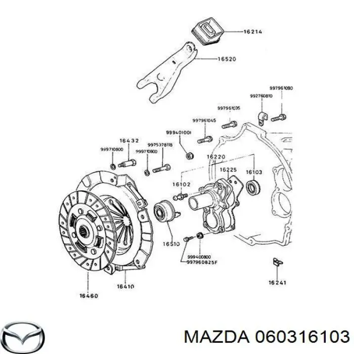 Сальник АКПП/КПП, вхідного/первинного валу Mazda 626 5 (GW) (Мазда 626)